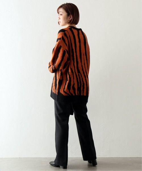 JOINT WORKS（ジョイントワークス）の「MOHAIR MIX ZEBRA ニットプルオーバー（ニット/セーター・メンズ・ブラック/ネイビー/オレンジ・MEDIUM/LARGE）」の6枚目の写真
