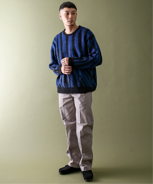 JOINT WORKS（ジョイントワークス）の「MOHAIR MIX ZEBRA ニットプルオーバー（ニット/セーター・メンズ・ブラック/ネイビー/オレンジ・MEDIUM/LARGE）」の19枚目の写真