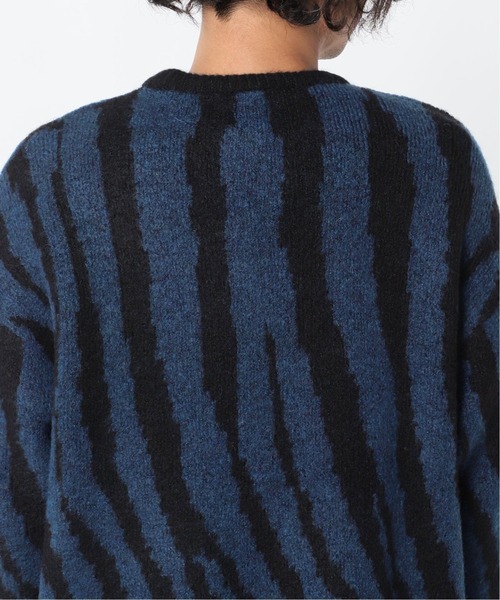 JOINT WORKS（ジョイントワークス）の「MOHAIR MIX ZEBRA ニットプルオーバー（ニット/セーター・メンズ・ブラック/ネイビー/オレンジ・MEDIUM/LARGE）」の14枚目の写真