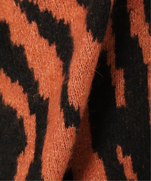 JOINT WORKS（ジョイントワークス）の「MOHAIR MIX ZEBRA ニットプルオーバー（ニット/セーター・メンズ・ブラック/ネイビー/オレンジ・MEDIUM/LARGE）」の9枚目の写真
