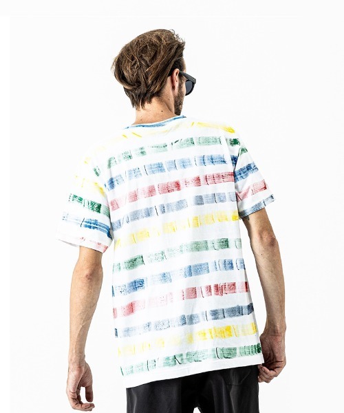 ACANTHUS（アカンサス）の「mt7511-Hand Border Tee Tシャツ（Tシャツ/カットソー・メンズ・ホワイト×ブルー/ホワイト×ネイビー/マルチ・S/M/L/XL）」の8枚目の写真