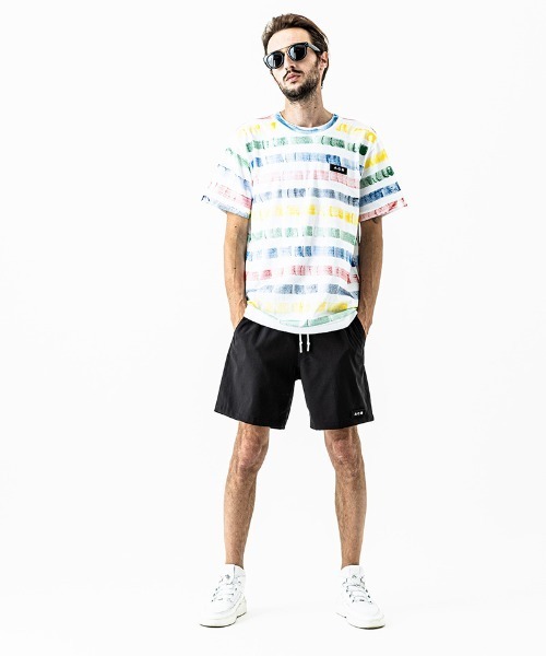 ACANTHUS（アカンサス）の「mt7511-Hand Border Tee Tシャツ（Tシャツ/カットソー・メンズ・ホワイト×ブルー/ホワイト×ネイビー/マルチ・S/M/L/XL）」の4枚目の写真