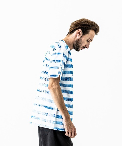 ACANTHUS（アカンサス）の「mt7511-Hand Border Tee Tシャツ（Tシャツ/カットソー・メンズ・ホワイト×ブルー/ホワイト×ネイビー/マルチ・S/M/L/XL）」の15枚目の写真