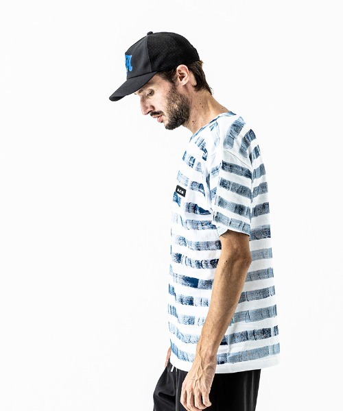 ACANTHUS（アカンサス）の「mt7511-Hand Border Tee Tシャツ（Tシャツ/カットソー・メンズ・ホワイト×ブルー/ホワイト×ネイビー/マルチ・S/M/L/XL）」の18枚目の写真