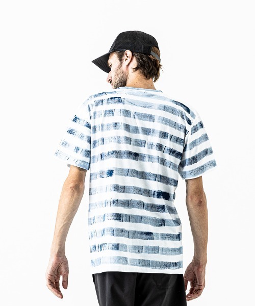 ACANTHUS（アカンサス）の「mt7511-Hand Border Tee Tシャツ（Tシャツ/カットソー・メンズ・ホワイト×ブルー/ホワイト×ネイビー/マルチ・S/M/L/XL）」の11枚目の写真