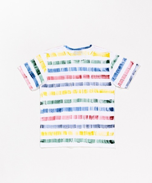 ACANTHUS（アカンサス）の「mt7511-Hand Border Tee Tシャツ（Tシャツ/カットソー・メンズ・ホワイト×ブルー/ホワイト×ネイビー/マルチ・S/M/L/XL）」の5枚目の写真
