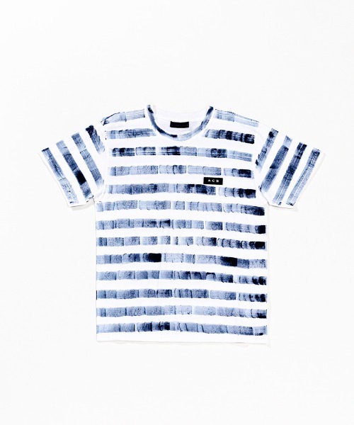 ACANTHUS（アカンサス）の「mt7511-Hand Border Tee Tシャツ（Tシャツ/カットソー・メンズ・ホワイト×ブルー/ホワイト×ネイビー/マルチ・S/M/L/XL）」の13枚目の写真