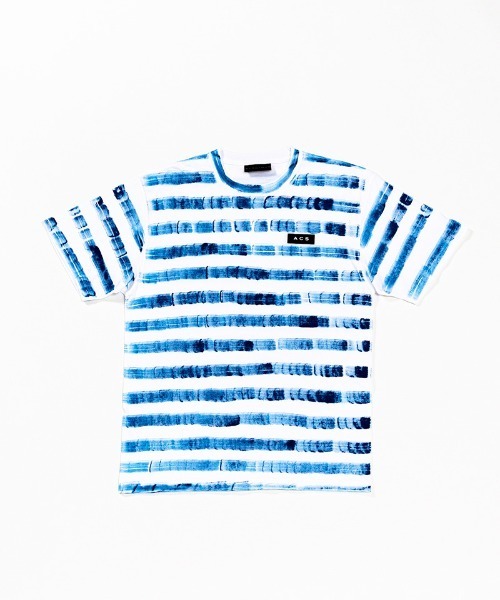 ACANTHUS（アカンサス）の「mt7511-Hand Border Tee Tシャツ（Tシャツ/カットソー・メンズ・ホワイト×ブルー/ホワイト×ネイビー/マルチ・S/M/L/XL）」の16枚目の写真