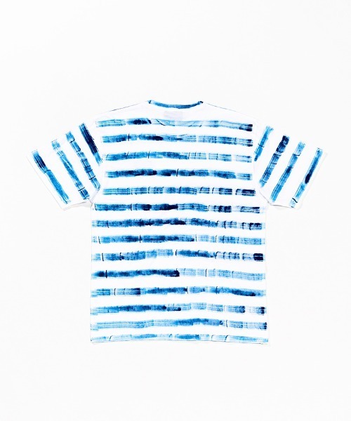 ACANTHUS（アカンサス）の「mt7511-Hand Border Tee Tシャツ（Tシャツ/カットソー・メンズ・ホワイト×ブルー/ホワイト×ネイビー/マルチ・S/M/L/XL）」の19枚目の写真