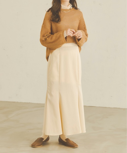 Ambre Neige（アンブルネージュ）の「ハイウエストマーメイドスカート／【WEB/EC限定商品】（スカート・レディース・ブラック/ベージュ/ダークブラウン/アイボリー/モカ・MEDIUM/SMALL）」の7枚目の写真