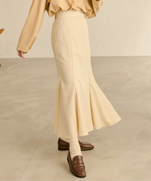 Ambre Neige（アンブルネージュ）の「ハイウエストマーメイドスカート／【WEB/EC限定商品】（スカート・レディース・ブラック/ベージュ/ダークブラウン/アイボリー/モカ・MEDIUM/SMALL）」の19枚目の写真