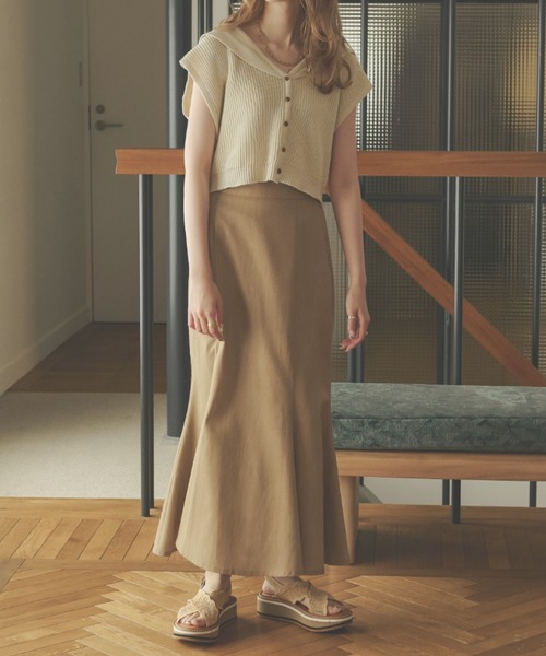 Ambre Neige（アンブルネージュ）の「ハイウエストマーメイドスカート／【WEB/EC限定商品】（スカート・レディース・ブラック/ベージュ/ダークブラウン/アイボリー/モカ・MEDIUM/SMALL）」の14枚目の写真