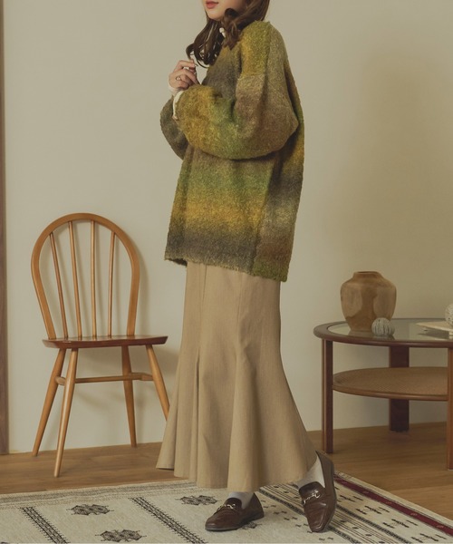 Ambre Neige（アンブルネージュ）の「ハイウエストマーメイドスカート／【WEB/EC限定商品】（スカート・レディース・ブラック/ベージュ/ダークブラウン/アイボリー/モカ・MEDIUM/SMALL）」の20枚目の写真