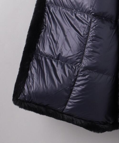 MONCLER（モンクレール）の「＜４ MONCLER HYKE（４ モンクレール ハイク）＞LEMA リバーシブル ジャケット ■■■（ダウンジャケット/コート・レディース・ベージュ/ネイビー・1/0）」の5枚目の写真