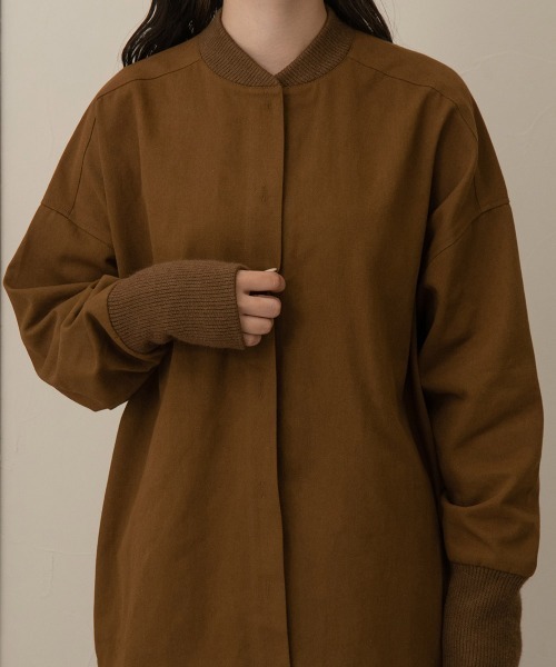 lawgy(ラウジー)の「combination knit pullover(その他トップス・レディース・クリーム/ブラウン系・FREE)」の11枚目の写真