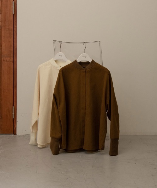 lawgy(ラウジー)の「combination knit pullover(その他トップス・レディース・クリーム/ブラウン系・FREE)」の12枚目の写真