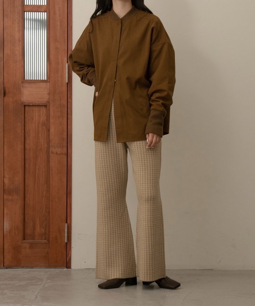 lawgy(ラウジー)の「combination knit pullover(その他トップス・レディース・クリーム/ブラウン系・FREE)」の5枚目の写真