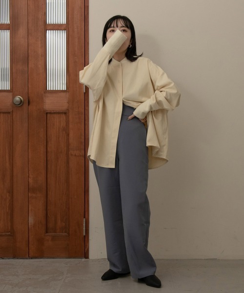 lawgy(ラウジー)の「combination knit pullover(その他トップス・レディース・クリーム/ブラウン系・FREE)」の4枚目の写真