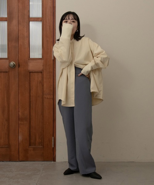 lawgy(ラウジー)の「combination knit pullover(その他トップス・レディース・クリーム/ブラウン系・FREE)」の6枚目の写真