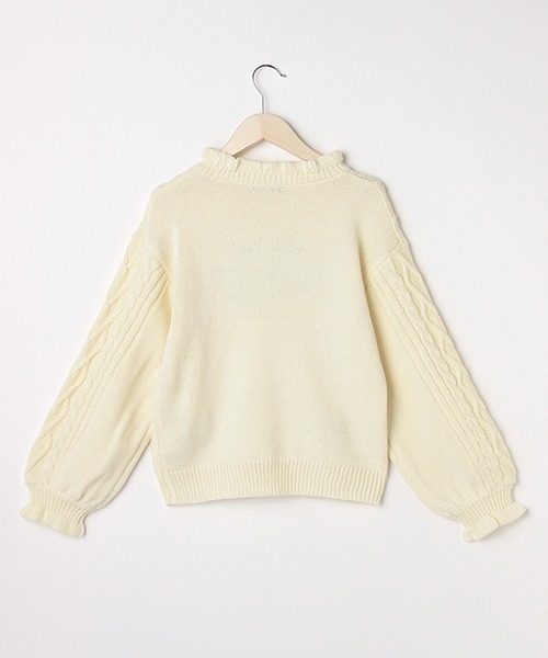 by LOVEiT(バイラビット)の「ケーブルニット(ニット/セーター・キッズ・アイボリー/ベージュ/ミント/ブラック・130cm/140cm/150cm/160cm/120cm)」の9枚目の写真