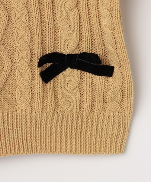 by LOVEiT(バイラビット)の「ケーブルニット(ニット/セーター・キッズ・アイボリー/ベージュ/ミント/ブラック・130cm/140cm/150cm/160cm/120cm)」の5枚目の写真