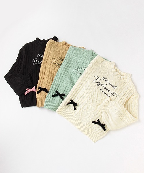 by LOVEiT(バイラビット)の「ケーブルニット(ニット/セーター・キッズ・アイボリー/ベージュ/ミント/ブラック・130cm/140cm/150cm/160cm/120cm)」の18枚目の写真