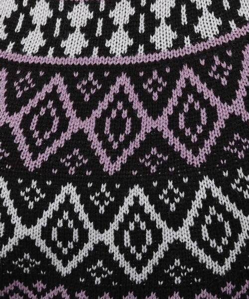 Cutie Blonde（キューティーブロンド）の「◆トレンドな求心柄ニット（ニット/セーター・レディース・ブラック/サンドベージュ/ブラウン系・01/02/03）」の7枚目の写真