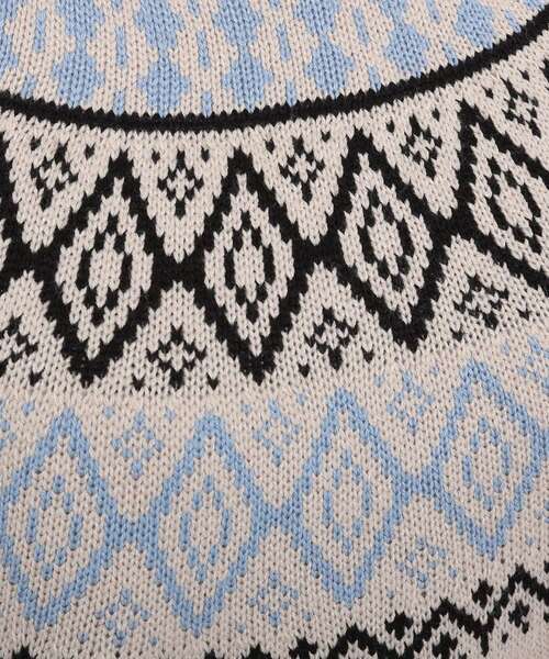 Cutie Blonde（キューティーブロンド）の「◆トレンドな求心柄ニット（ニット/セーター・レディース・ブラック/サンドベージュ/ブラウン系・01/02/03）」の18枚目の写真