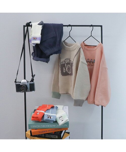 BREEZE(ブリーズ)の「photoモチーフ刺繍ソックス(ソックス/靴下・キッズ・ミント/ラベンダー/サックスブルー/オレンジ・18/21/15 )」の11枚目の写真