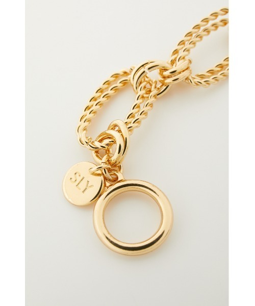 SLY（スライ）の「R/C MIX PARTS BRACELET ブレスレット（ブレスレット・レディース・ゴールド/シルバー・FREE）」の10枚目の写真