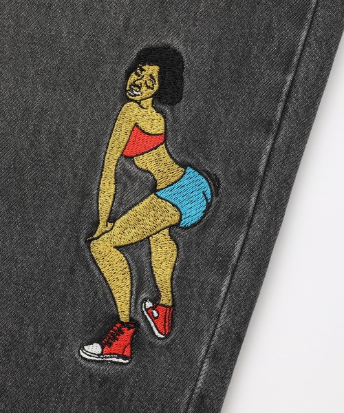 XLARGE（エクストララージ）の「EMBROIDERY RAVE DENIM PANTS（その他パンツ・メンズ・ブラック/インディゴブルー・32inch/30inch/34inch/36inch）」の14枚目の写真