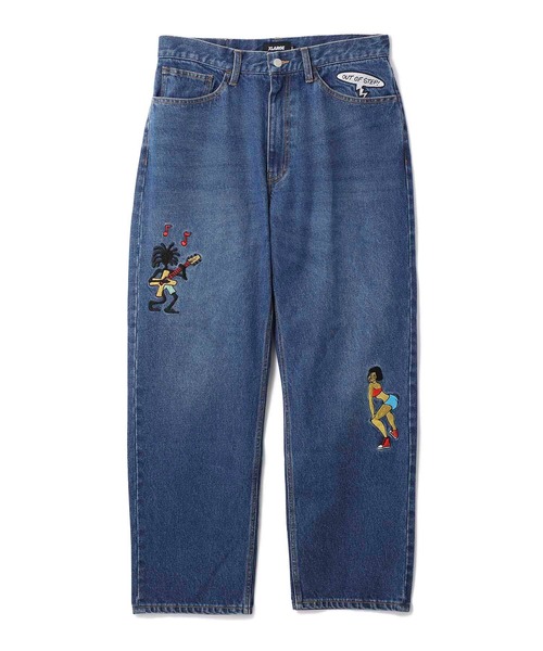 XLARGE（エクストララージ）の「EMBROIDERY RAVE DENIM PANTS（その他パンツ・メンズ・ブラック/インディゴブルー・32inch/30inch/34inch/36inch）」の22枚目の写真