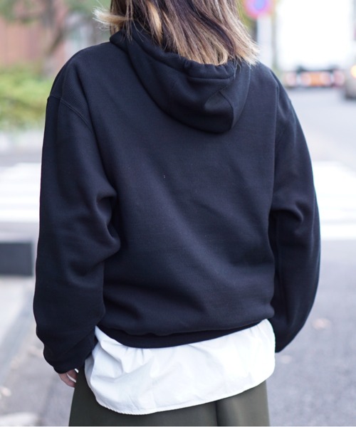 SUNNY SPORTS(サニースポーツ)の「SUNNY SPORTS/サニースポーツ THERMAL PULL-OVER HOODIE BOMBER HEAT(パーカー・メンズ・ブラック/ベージュ・SMALL/MEDIUM/LARGE)」の21枚目の写真