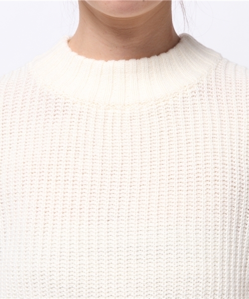 natural couture（ナチュラルクチュール）の「【natural couture NICE CLAUP】チェック袖ニット（ニット/セーター・レディース・ネイビー/アイボリー/グレー・FREE）」の8枚目の写真