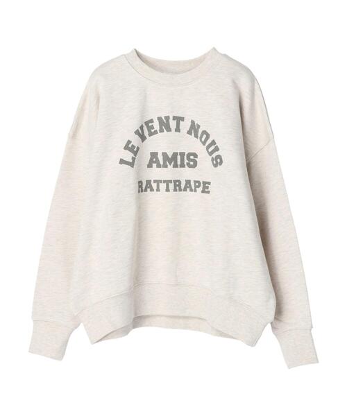 AMERICAN HOLIC（アメリカンホリック）の「裏毛ロゴプルオーバー1（スウェット・レディース・ホワイト系その他/グレー系その他・M/L）」の4枚目の写真