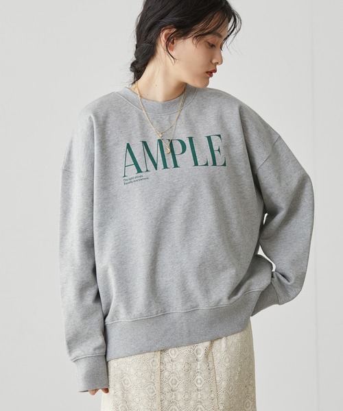 AMERICAN HOLIC（アメリカンホリック）の「裏毛ロゴプルオーバー1（スウェット・レディース・ホワイト系その他/グレー系その他・M/L）」の2枚目の写真