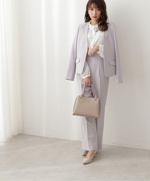 PROPORTION BODY DRESSING(プロポーションボディドレッシング)の「ハイウエストストレートフレアーパンツ / 1212130201(その他パンツ・レディース・グレー/ピンク・MEDIUM/SMALL)」の3枚目の写真