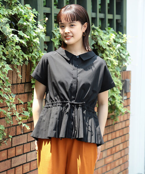 Ray BEAMS（レイビームス）の「Ray BEAMS / プリーツ キリカエ レギュラー カラー シャツ（シャツ/ブラウス・レディース・ホワイト/ライトブルー/ブラック・ONE SIZE）」の19枚目の写真