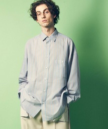 《ユニセックスアイテム》ストライププライムオーバーシアーシャツ【MAISON SPECIAL/メゾンスペシャル】