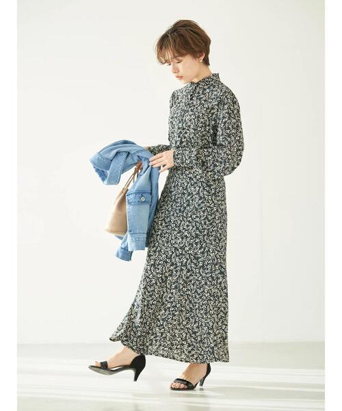 earth music&ecology（アースミュージックアンドエコロジー）の「フラワーマーメイドスカート＊（スカート・レディース・ブラック/ベージュ・S/M）」の21枚目の写真