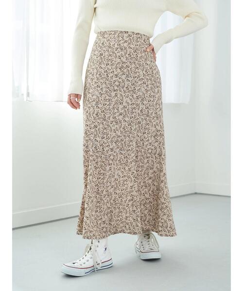 earth music&ecology（アースミュージックアンドエコロジー）の「フラワーマーメイドスカート＊（スカート・レディース・ブラック/ベージュ・S/M）」の20枚目の写真