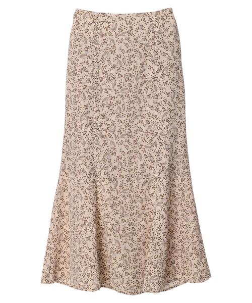 earth music&ecology（アースミュージックアンドエコロジー）の「フラワーマーメイドスカート＊（スカート・レディース・ブラック/ベージュ・S/M）」の3枚目の写真