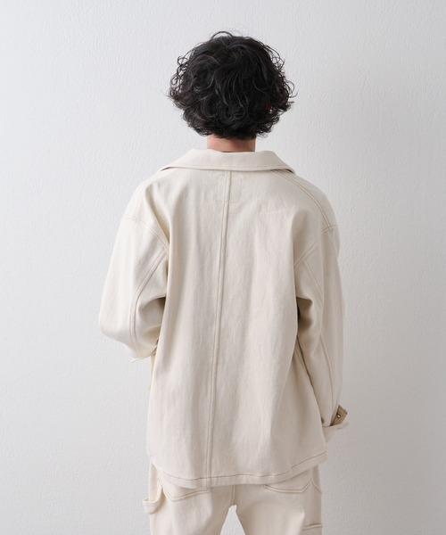 CIAOPANIC TYPY（チャオパニックティピー）の「【TYPYDENIM】カバーオール（カバーオール・メンズ・ネイビー/アイボリー/ブルー・MEDIUM/LARGE）」の6枚目の写真