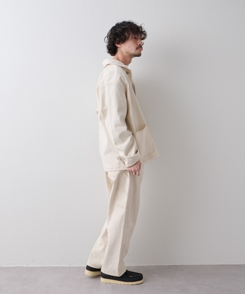 CIAOPANIC TYPY（チャオパニックティピー）の「【TYPYDENIM】カバーオール（カバーオール・メンズ・ネイビー/アイボリー/ブルー・MEDIUM/LARGE）」の8枚目の写真