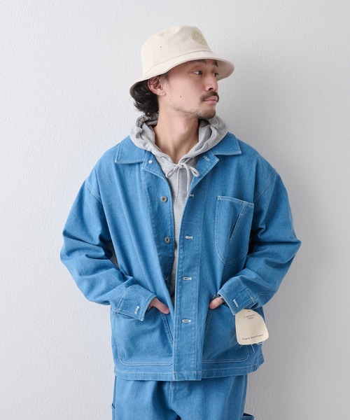 CIAOPANIC TYPY（チャオパニックティピー）の「【TYPYDENIM】カバーオール（カバーオール・メンズ・ネイビー/アイボリー/ブルー・MEDIUM/LARGE）」の10枚目の写真