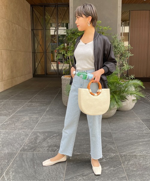 StyleSea(スタイルシー)の「オーガンジーボリュームスリーブブルゾン(ブルゾン・レディース・アイボリー/ブラック・MEDIUM)」の7枚目の写真