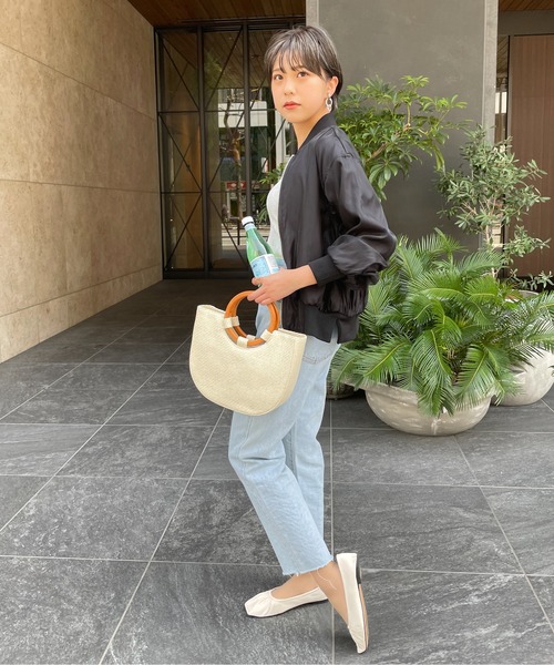 StyleSea(スタイルシー)の「オーガンジーボリュームスリーブブルゾン(ブルゾン・レディース・アイボリー/ブラック・MEDIUM)」の10枚目の写真