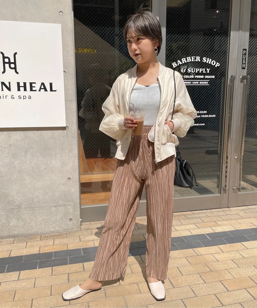 StyleSea(スタイルシー)の「オーガンジーボリュームスリーブブルゾン(ブルゾン・レディース・アイボリー/ブラック・MEDIUM)」の20枚目の写真