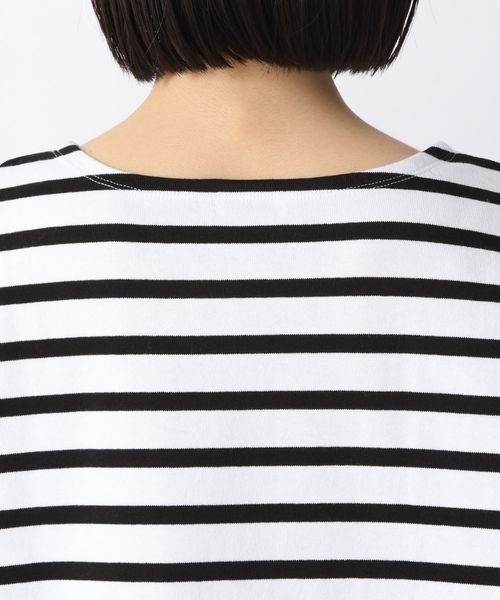 LOWRYS FARM(ローリーズファーム)の「オーガニックボーダーLS 264145(Tシャツ/カットソー・レディース・ブラック系その他/ピンク系その他/オレンジ系その他/ブルー系その他・FREE)」の6枚目の写真