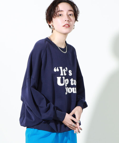 NOLLEY’S(ノーリーズ)の「◇【WEB限定】ドルマンロゴロンT(Tシャツ/カットソー・レディース・ホワイト/ホワイト系4/ネイビー/ラベンダー・FREE)」の9枚目の写真